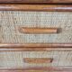 Commode rotin et bambou, 80's