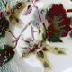 Barbotine dessert plates