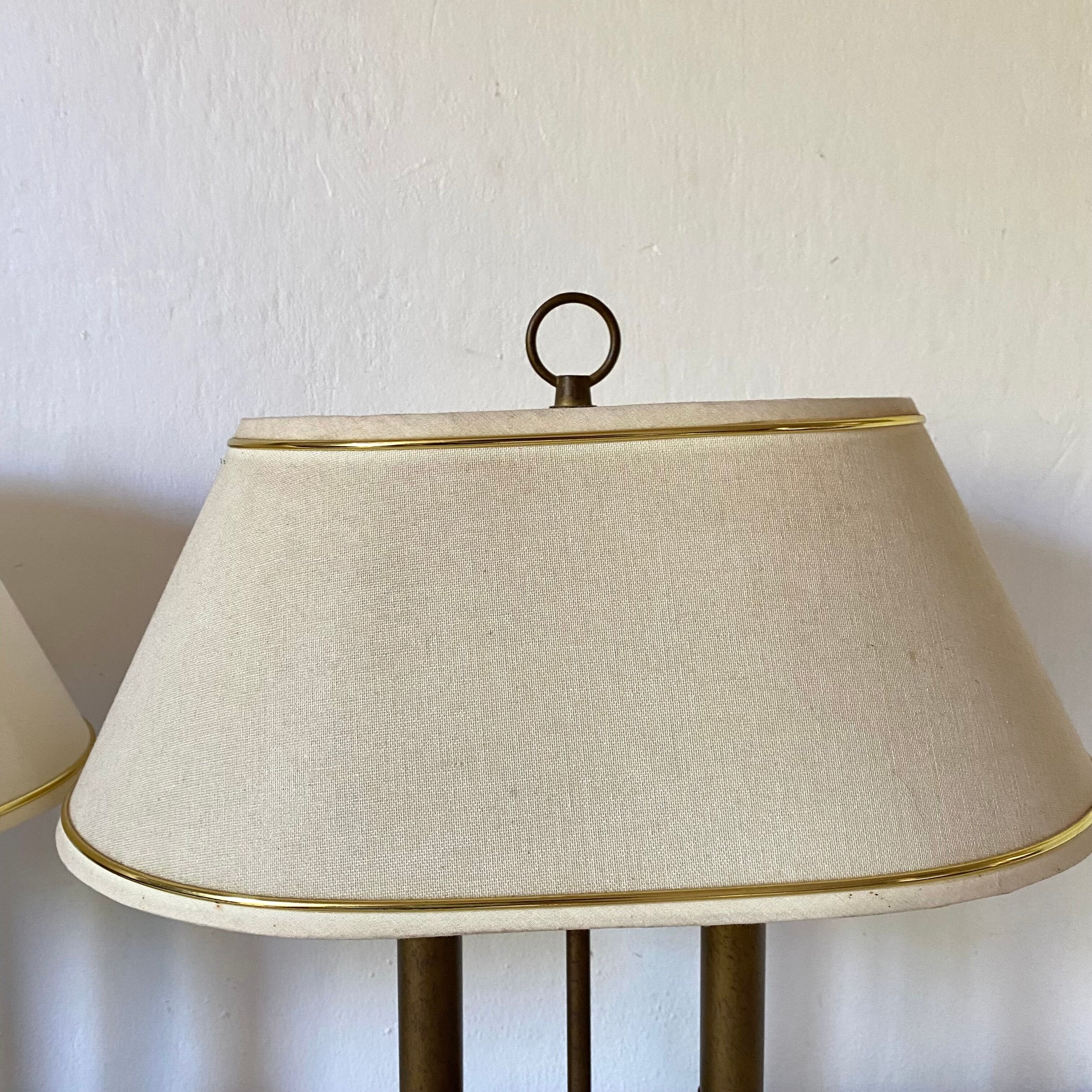 Pair of lamps style hot water bottle touch, 80s
