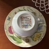 Déjeuner (tasse/sous tasse) porcelaine anglaise