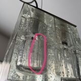 Poliarte, clear Murano glass pendant from 70s