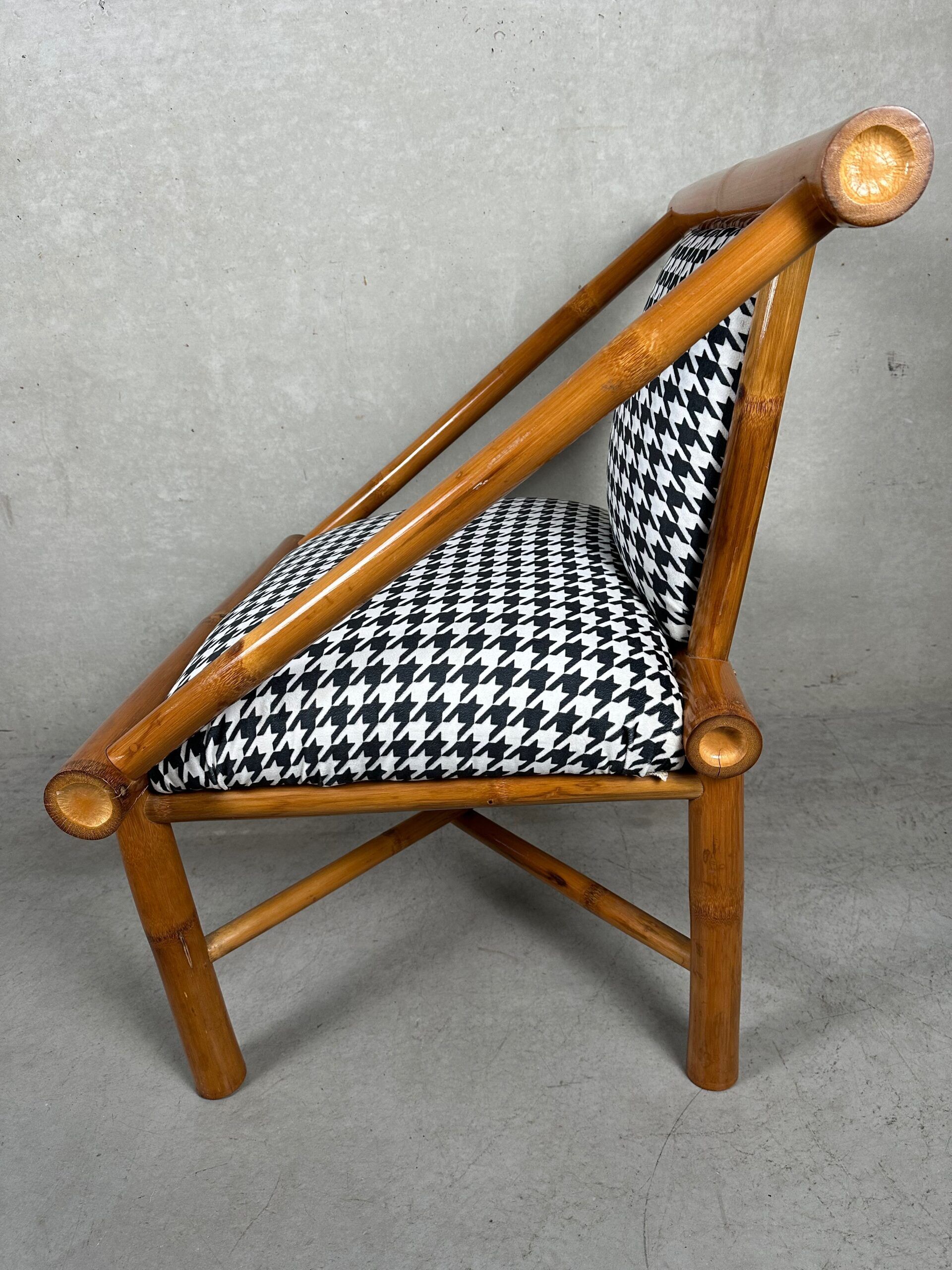 Fauteuil en bambou 'Pied De Poule'