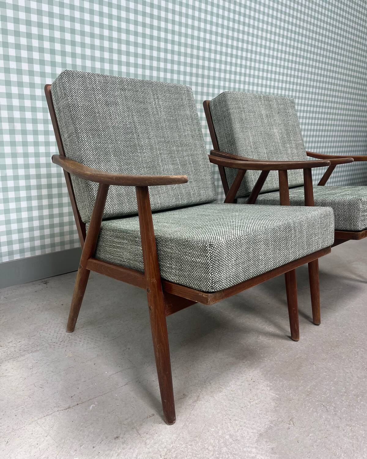 Paire de fauteuils scandinaves Thonet