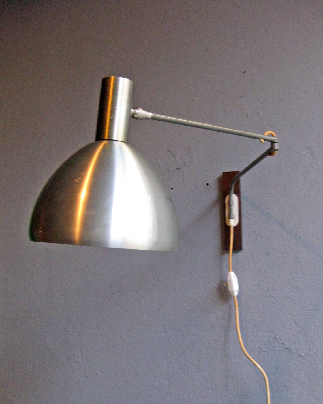 Danish adjustable wall lamp, 1960s