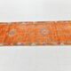 3x10 Burnt Orange Turkish Handmade Wool Runner Rug, 85x318 Cm