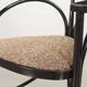 4 chaises de salle à manger triangulaires Thonet en bois laqué noir, modèle 87, années 1980