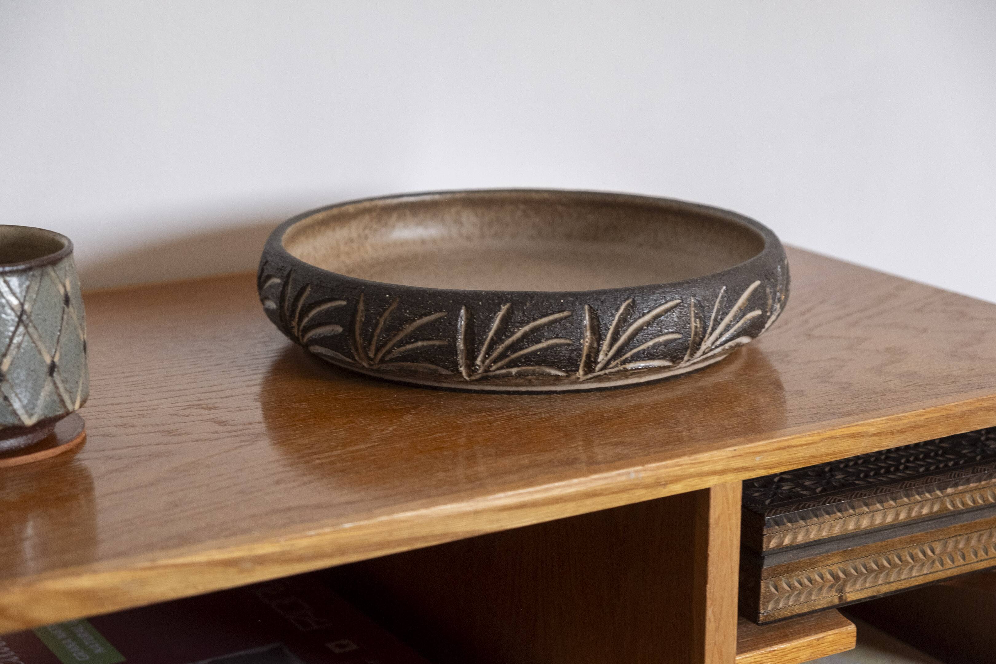 Bol en céramique par LoveMose, Danemark des années 1960