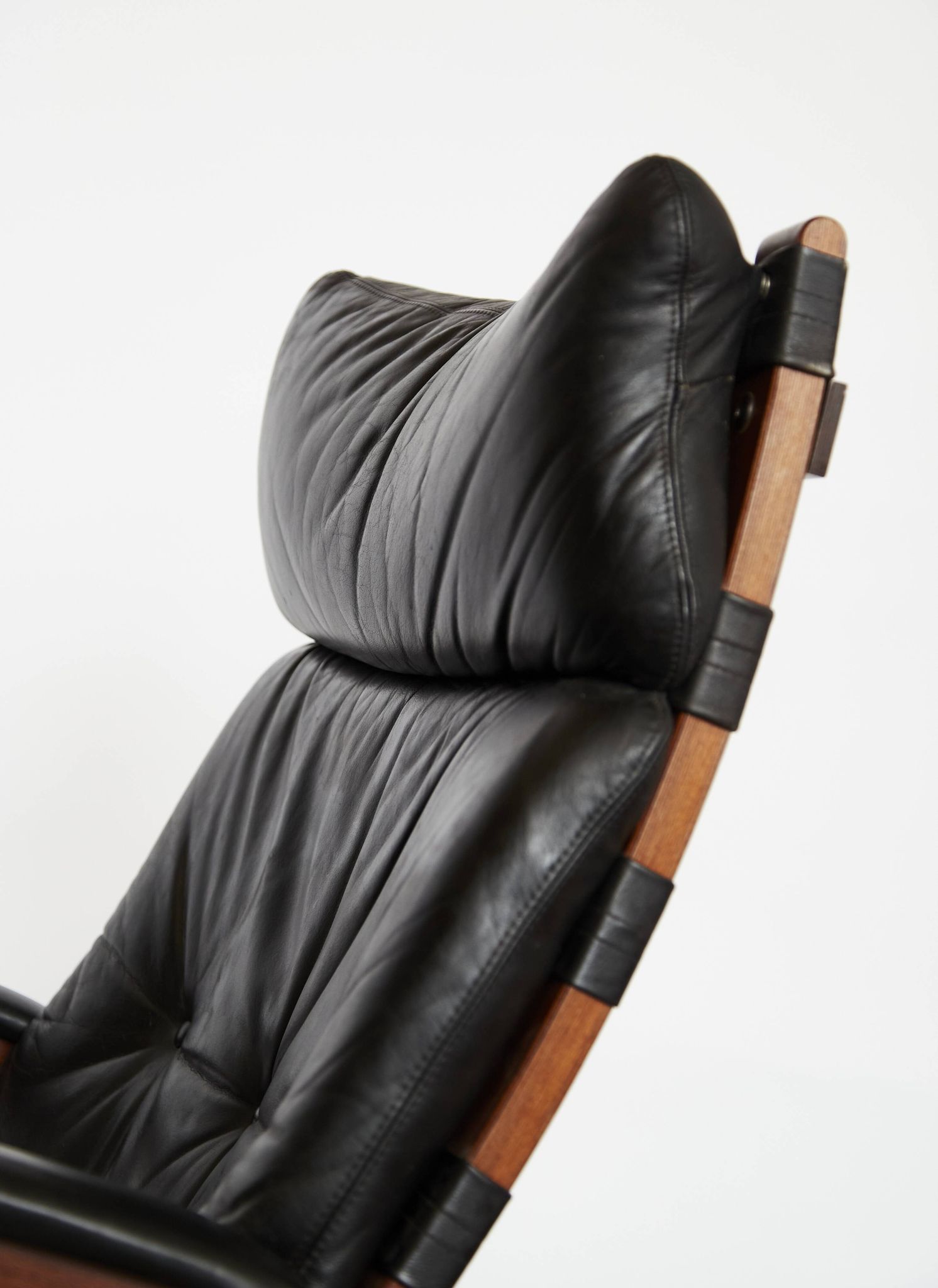 Chaise cantilever avec ottoman par Elsa & Nordahl Solheim pourRybo Rykken