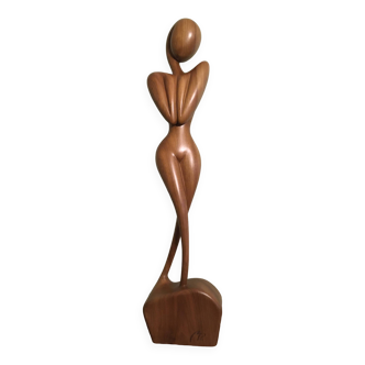 Walnut wood sculpture