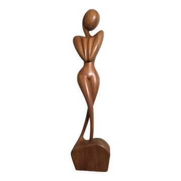 Walnut wood sculpture