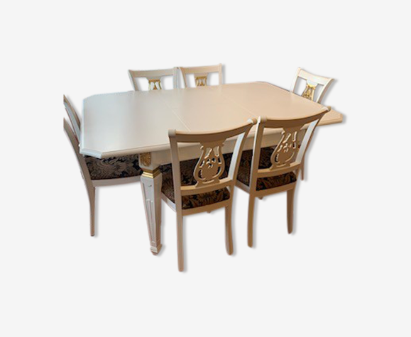 Ensemble table salle a manger et 6 chaises