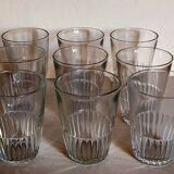 Nine vintage glasses of cider 40s