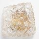 Gold floral glass ceiling light 1960