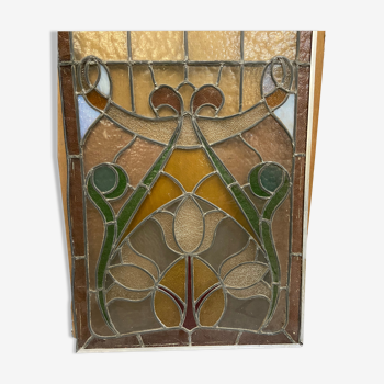 Art Nouveau stained glass window