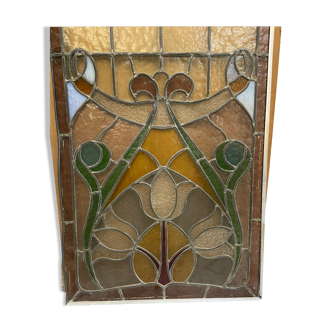 Art Nouveau stained glass window