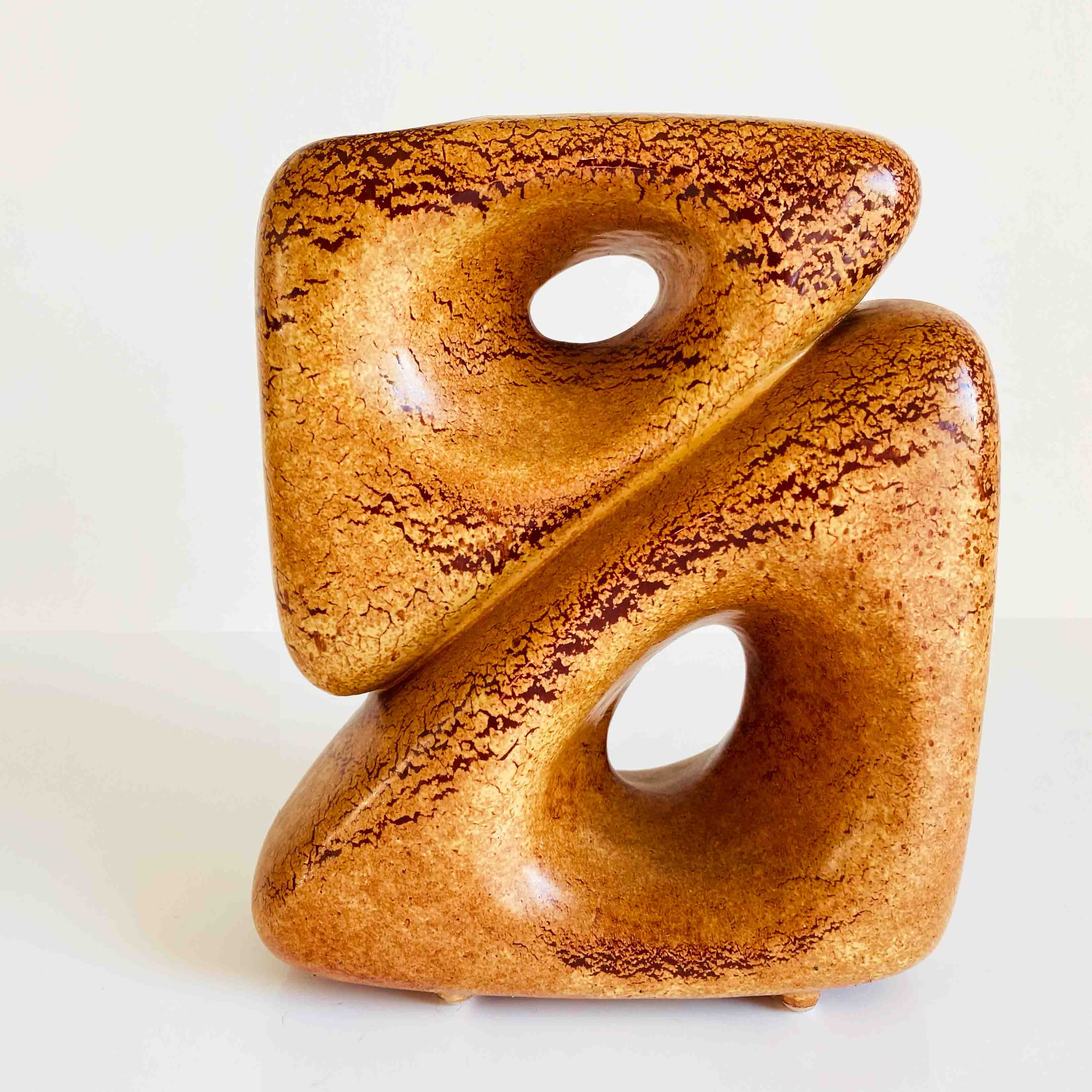 Ceramic Space Age vase by Roberto Rigon, Italy 70s