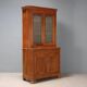 Armoire ancienne en noyer avec portes et tiroirs en verre, France, 18ème s