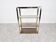 Etagère laiton vintage et chrome, années 1970