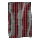 Red & Teal Green Striped Vintage Kilim Rug, 202x321Cm