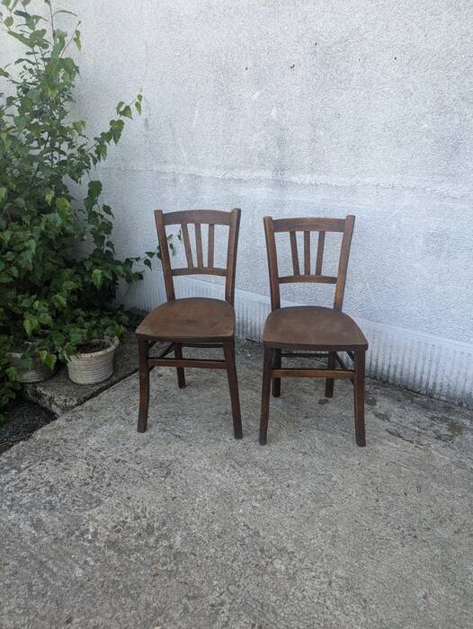 Pair of Luterma bistro chairs