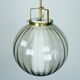 Mid-Century Murano Smoked Glass Chandelier with Opaline Diffuser, Italy '50