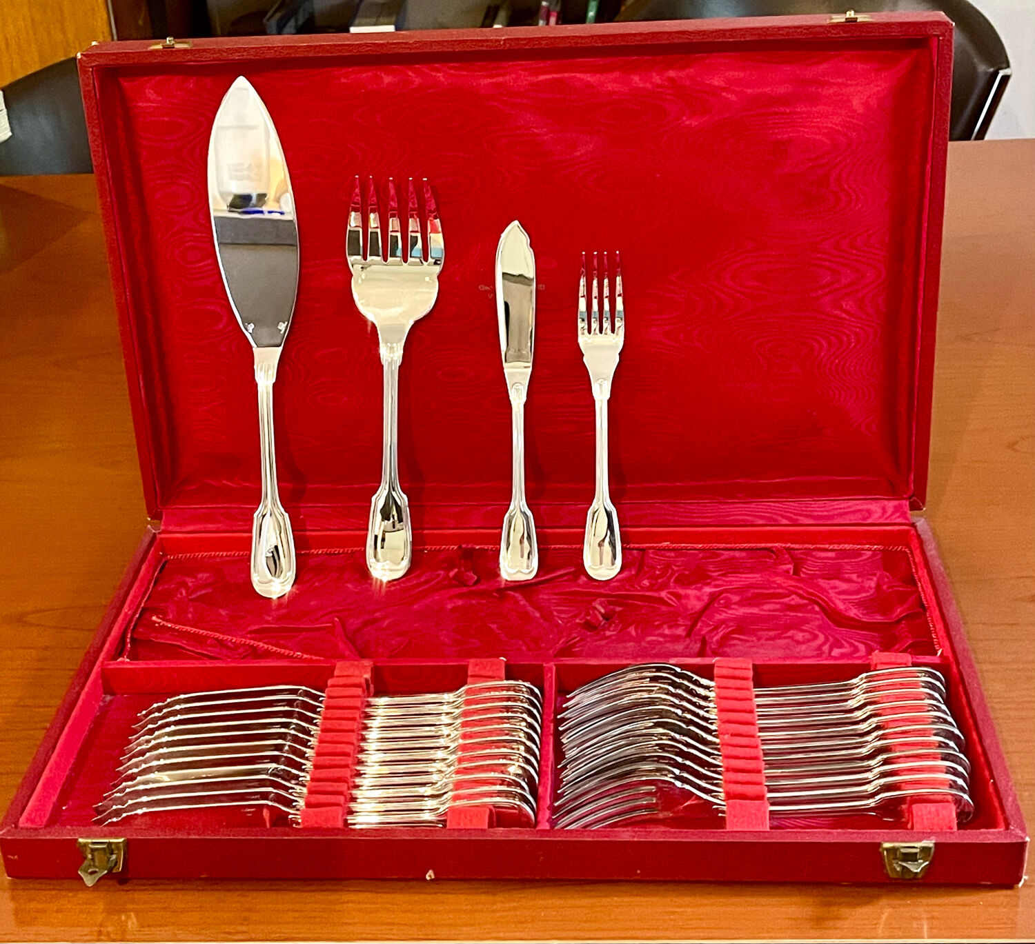 Christofle Chinon, fish cutlery, serving cutlery