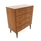 Commode scandinave en teck, Suède, 1950