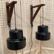 Pair of modular wall lights by jo hammerborg "design 1950".
