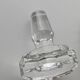 Vintage Murano glass carafe from the 1960s, clear glass with an octagonal stopper, engraved texture, Italian design, bar accessory, timeless gift idea.