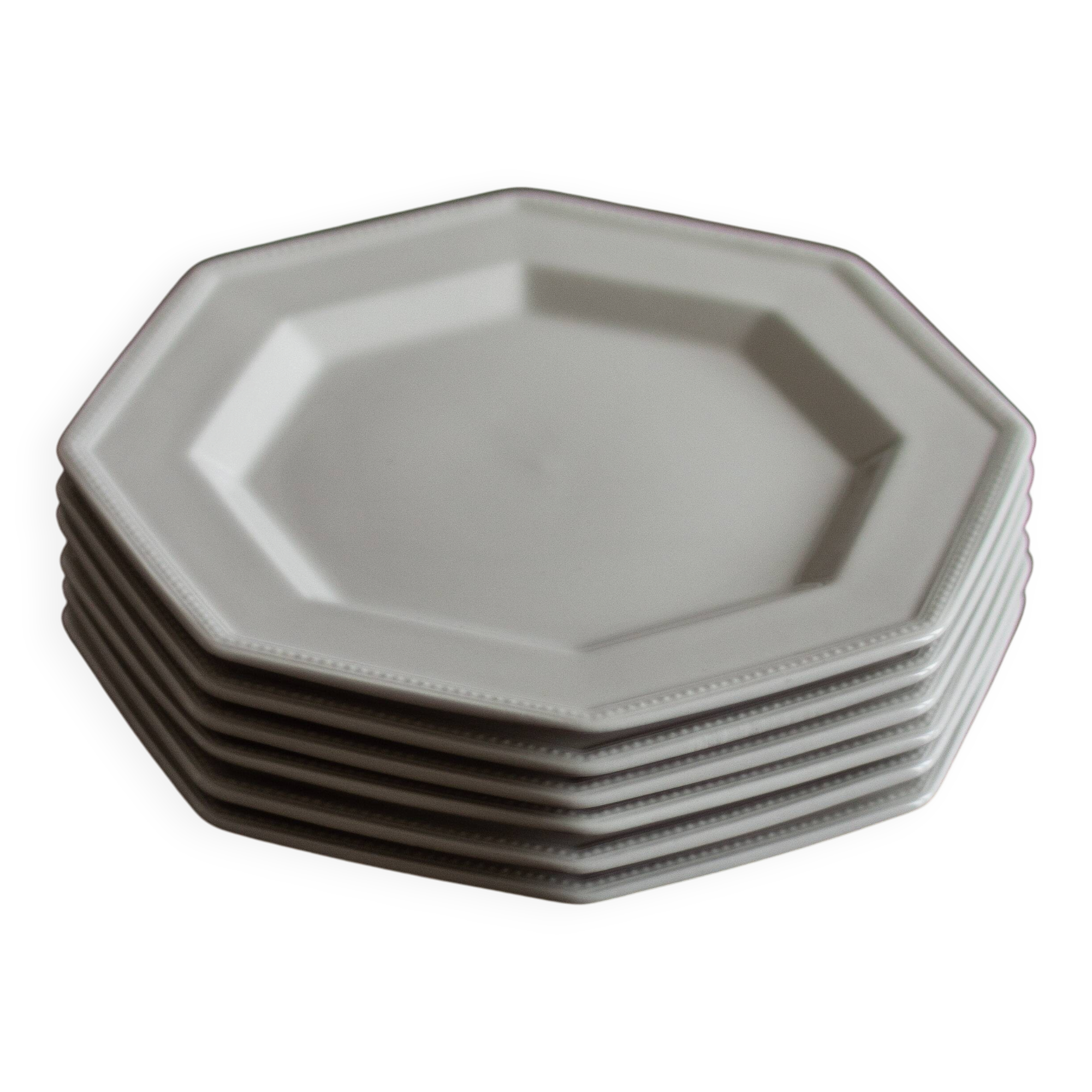 6 assiettes à dessert octogonales modèle Héritage – Johnson Brothers