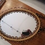 Franco Albini rattan mirror