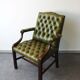 Chesterfield Gainsborough armchair, George III style.