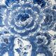 Monumental blue and white baluster vase from Delft, hand-painted, 1950s, Dutch.