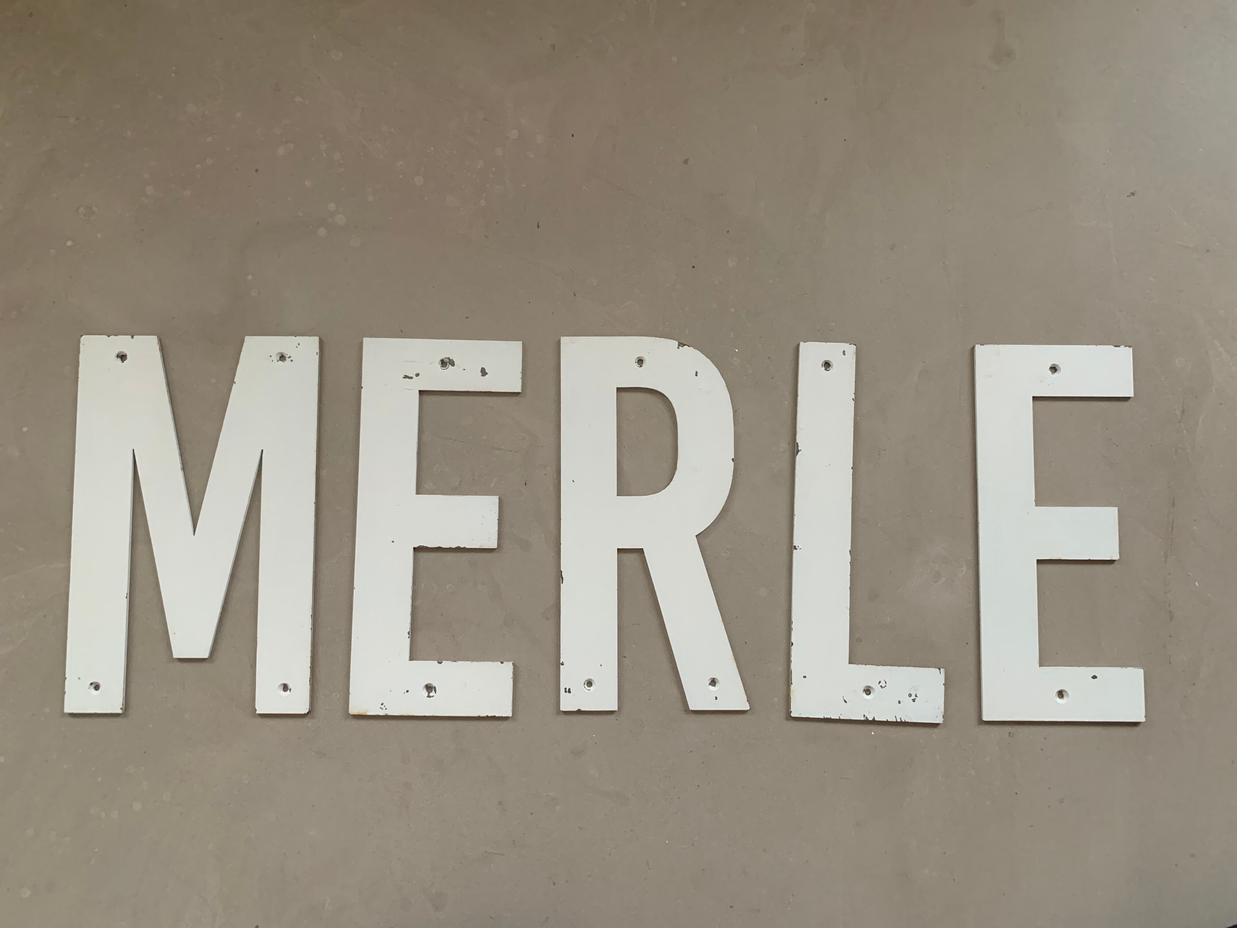 Old sign letter R / 27cm