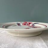 Lot de 2 plats compotiers Sarreguemines, modèle « Clématites »