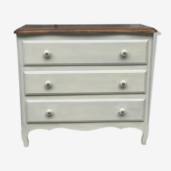 Old White chest of drawers