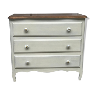 Old White chest of drawers