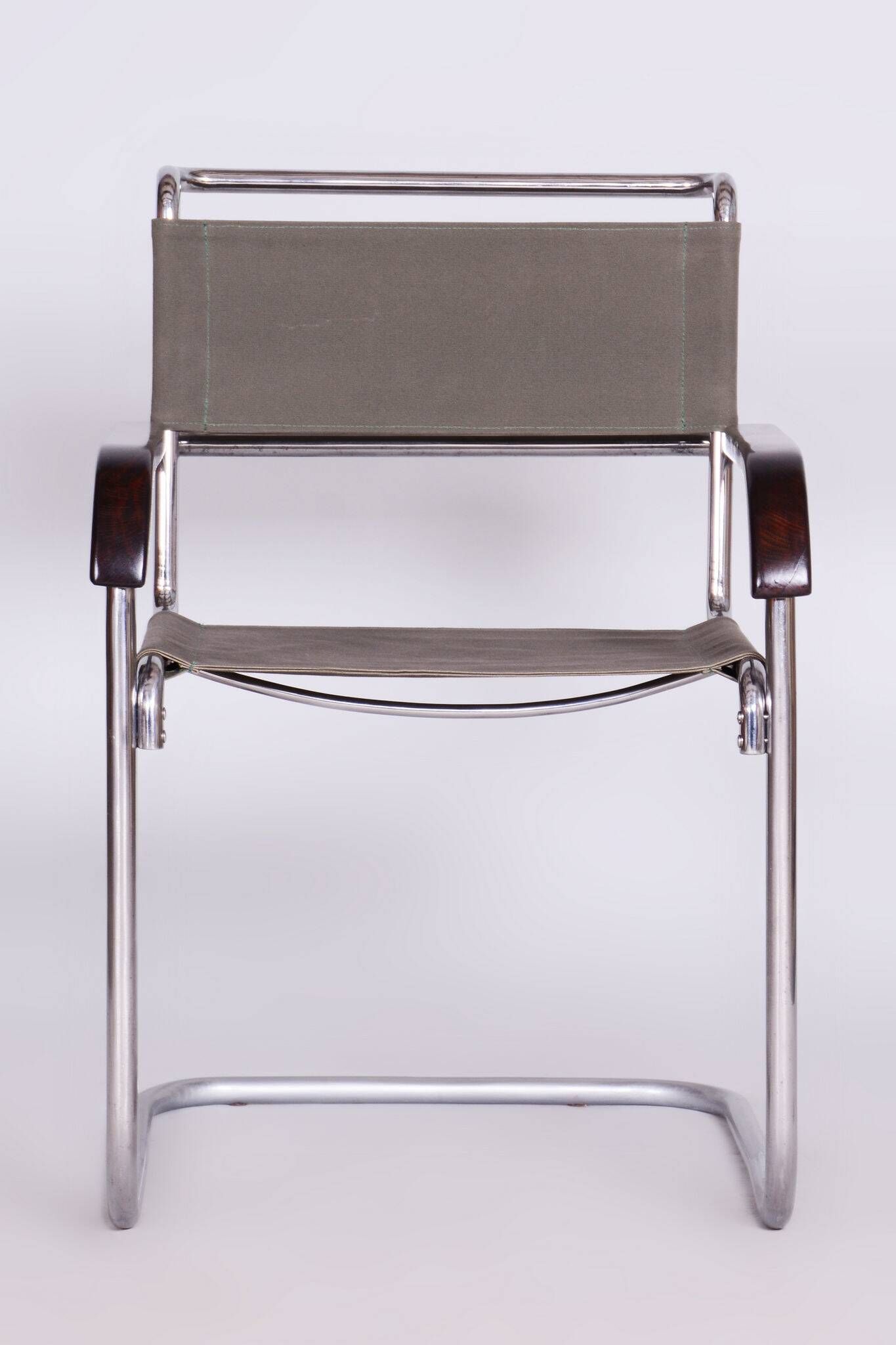 Restored Bauhaus Armchair, Thonet, Marcel Breuer, Czechia, 1930s