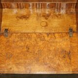 Writing desk in pollard oak from around 1800 with claw and ball carved legs.