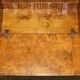Writing desk in pollard oak from around 1800 with claw and ball carved legs.