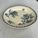 Old round ironstone plate from Gien, Chardons model - serving plate.