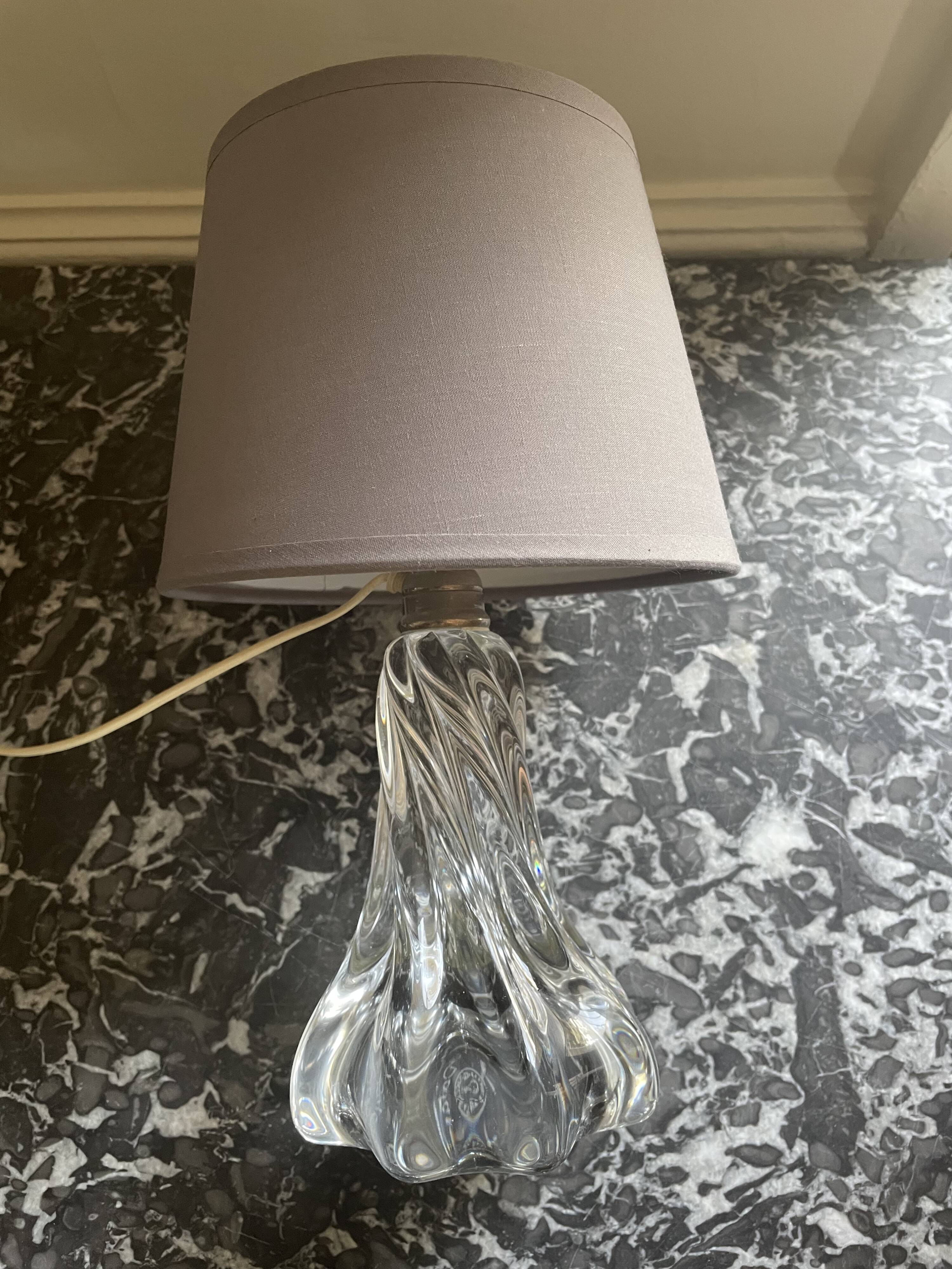 Baccarat crystal twisted decor lamp