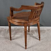 Small Office Armchair in Walnut, Louis XVI style – Late 19th century