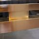 Guy Lefevre brass and glass coffee table