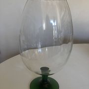 XXXL blown glass vase from Empoli 1960