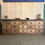 Workshop craft furniture with oak drawers early twentieth century