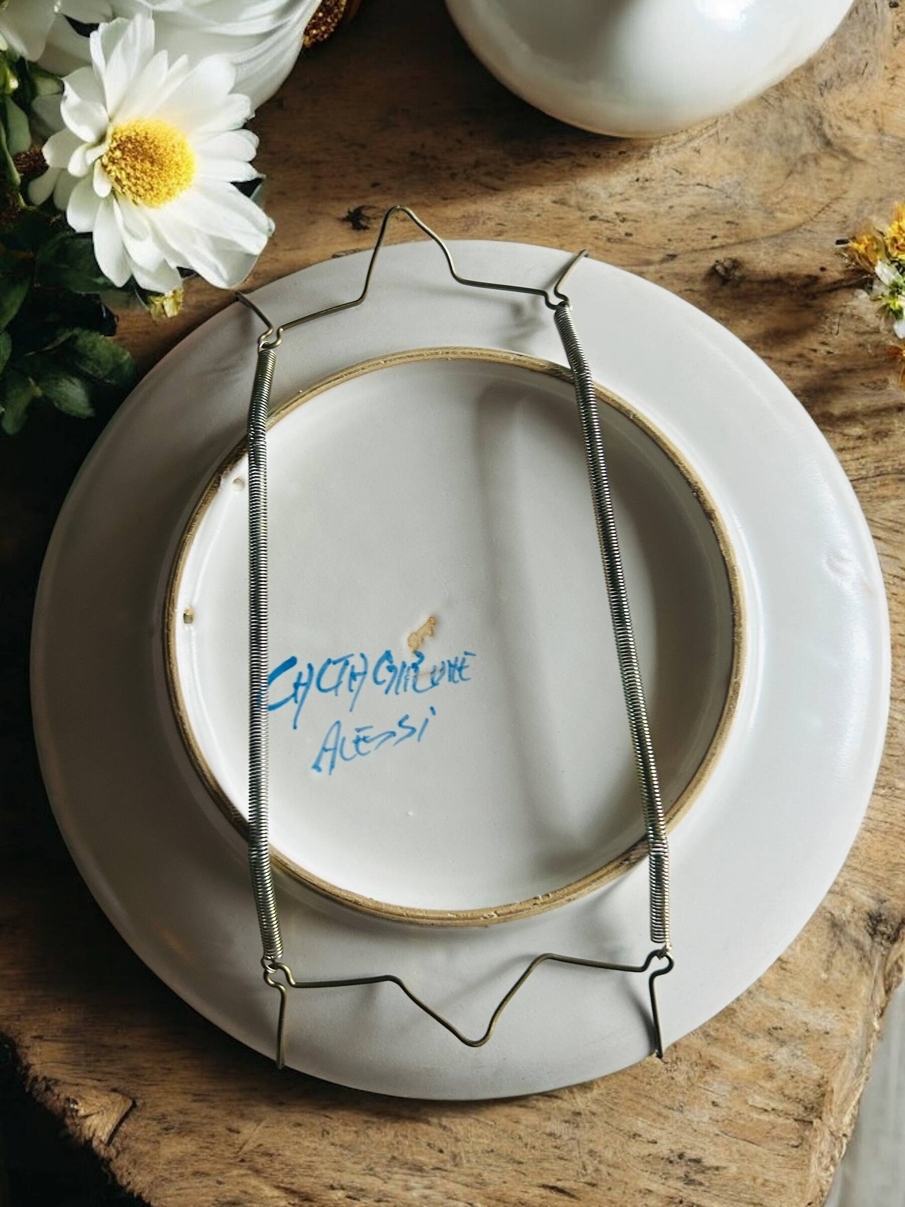 Decorative ceramic plate by Alessi - Caltagirone