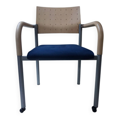 Chaises de conférence de salle à manger par Wiesner Hager et conçues par Arge2, années 1980.