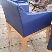 lot de 3 fauteuils en cuir Hugues Chevalier
