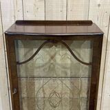 English mahogany display cabinet from the 1950s